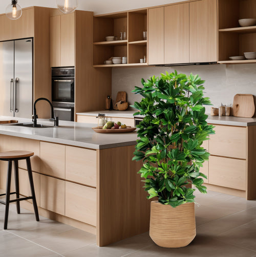 Maxifleur Schefflera kolom kunstplant 120cm