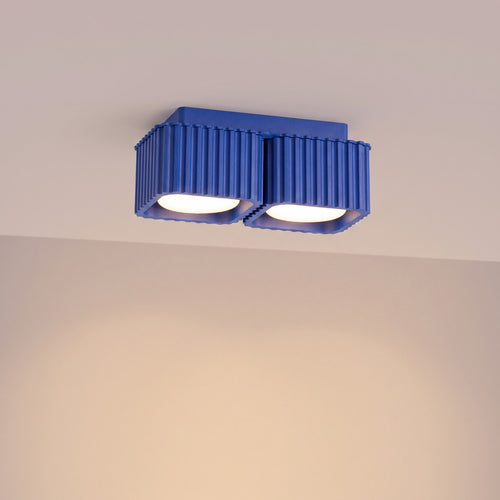 Sollux Lighting Plafondlamp RIFF 2 ultramarijn Gx53 - 20,5x10x8cm