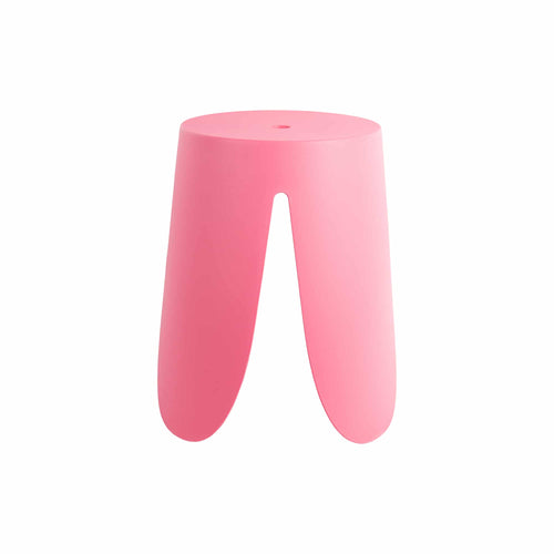 Leitmotiv poef Stool Ravish - roze - Ø43cm - vtwonen shop