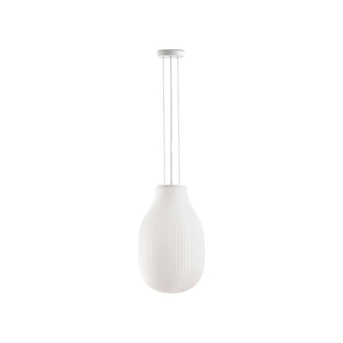 Faro ISABELLE 31cm Globe Hangende Plafondlamp Mat Wit