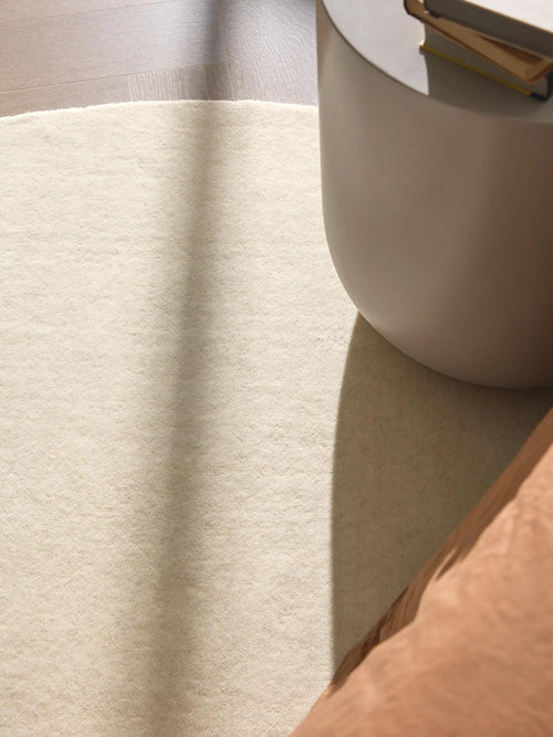 benuta wollen vloerkleed Vera - crème - ø 200 cm