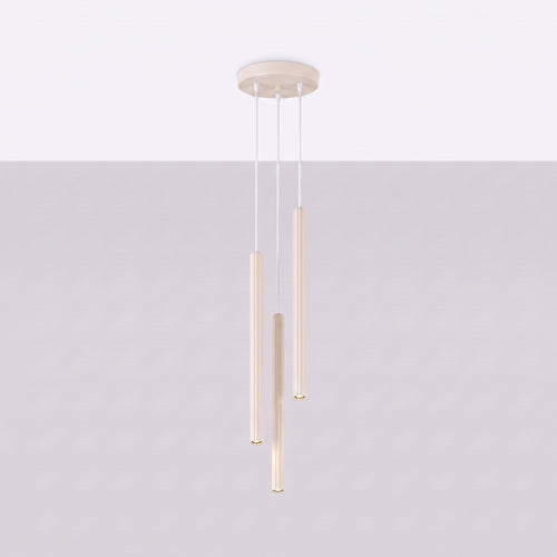 Sollux Lighting Hanglamp ARCHE 3P beige - 20x20x120cm