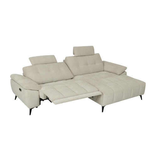 Furnhouse chaise longue bank rechts Colorado - Crème wit - Stof - 156x268x107