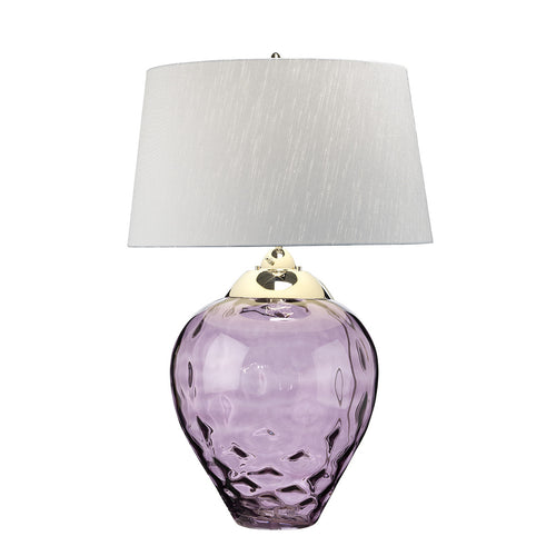Samara Grote tafellamp pruim getint glas