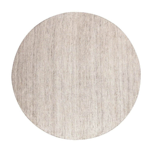 Interieur05 Vloerkleed Gerecycled Materiaal Rond Ciro Naturel gemeleerd op=op (bruin/wit/antraciet) - 180 x 180 cm - vtwonen shop