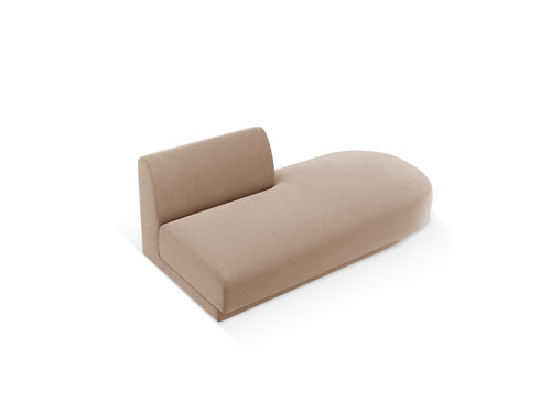 Micadoni Module Miley 2-zits, flueel cappuccino - 90x158x70cm