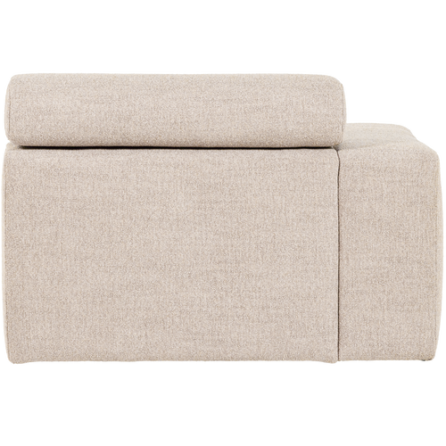 WOOOD 1-zits element bank arm links Novi - Polyester - Naturel - 86x109x113 - vtwonen shop