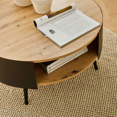 Calicosy - EKLO Salontafel - Eiken - 80x80x39 cm