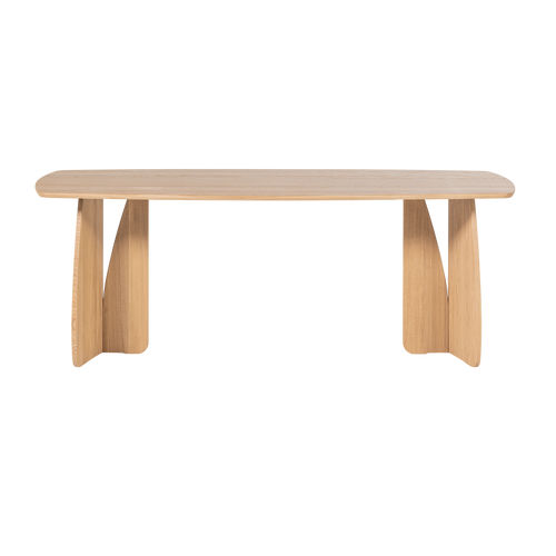 WOOOD eettafel Veere - Massief Eikenhout - Naturel - 200 x 100