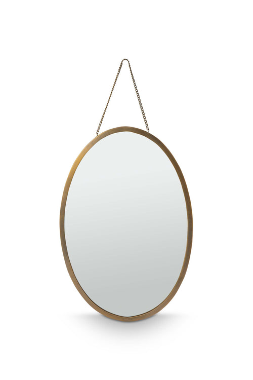 vtwonen - Spiegel Ovaal - Metaal - Goud - 40x60 cm