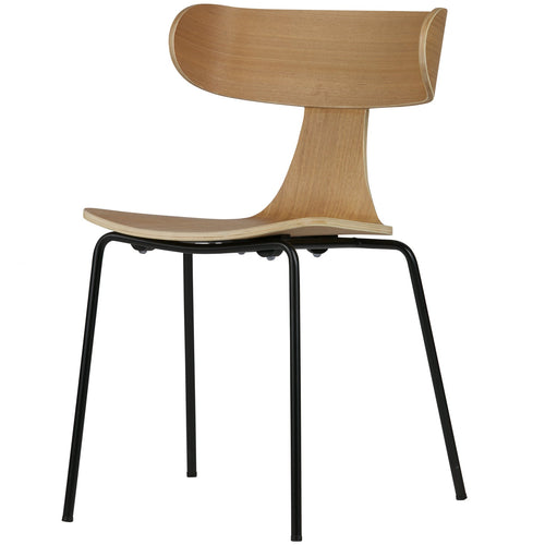 WOOOD eetkamerstoelen Form - Hout - Naturel - Set van 6