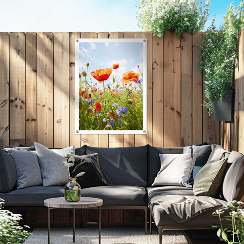 Reinders tuinposter Bloemenveld - 80x60cm