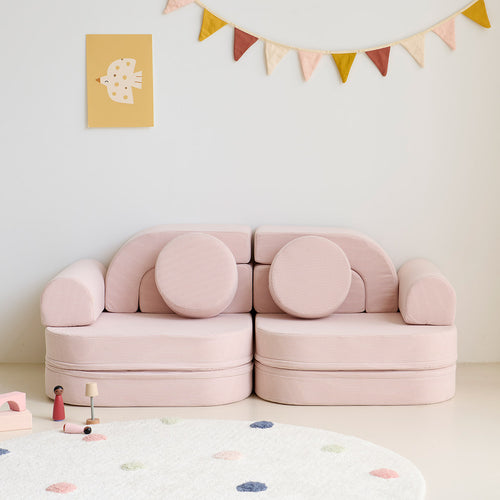 Schuimbouwstenen ROZE 10 delig