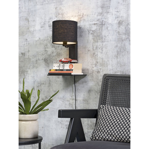 GOOD&MOJO wandlamp Andes - zwart - 19x24x36cm - vtwonen shop