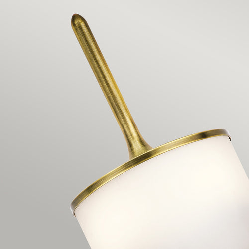 Elstead Mona - 2 Lichts Badkamer Wandlamp Messing IP44, G9