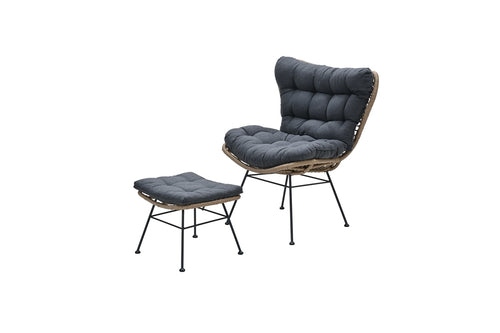 Libelle relax fauteuil inclusief voetenbank - Garden Impressions
