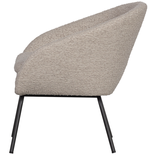 WOOOD fauteuil Ditte - Bouclé - Greige - 72x69x68 - vtwonen shop