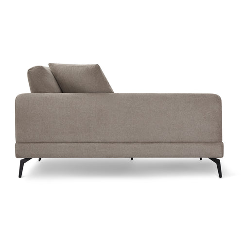 Furnhouse chaise longue bank links Maggie - Taupe - Stof - 95x290x90