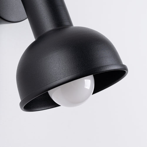Sollux Lighting Wandlamp ELBA zwart - 19x11x17cm