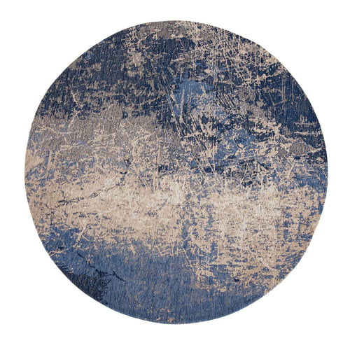 Louis De Poortere binnen & buiten machinewasbaar vloerkleed Mad Men Cracks van 70% gerecycled PET - blauw - 290x290cm