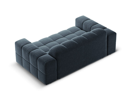 Cosmopolitan Design Bank Chicago 2-zits, chenille koningsblauw - 102x178x78cm