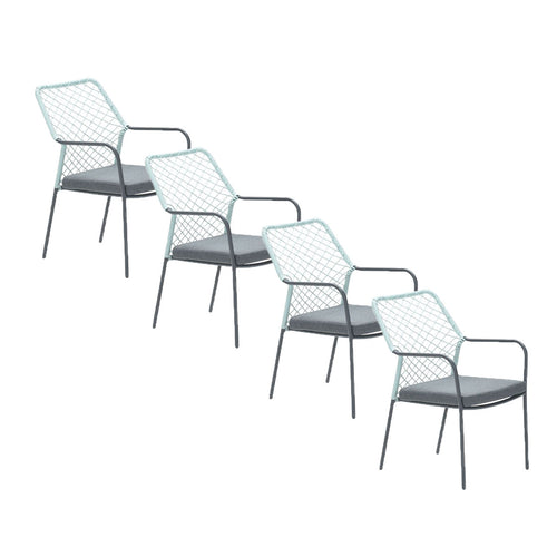 Garden Impressions tuinstoel Ross soft groen - 4 stuks