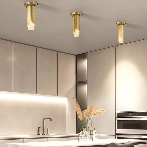 Aufbau-Downlight Modern Gealtertes Messing 1x E14
