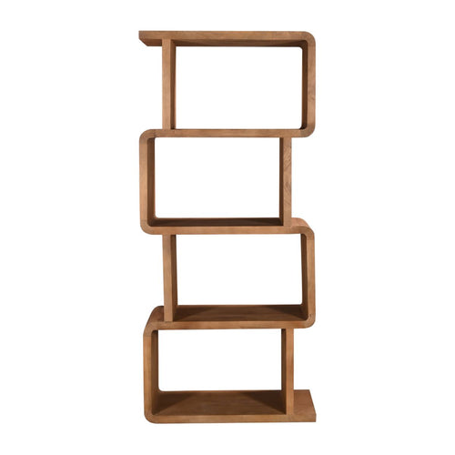 Giga Meubel Wandkast Floris - Mangohout - Lichtbruin - 80x40x180cm - vtwonen shop