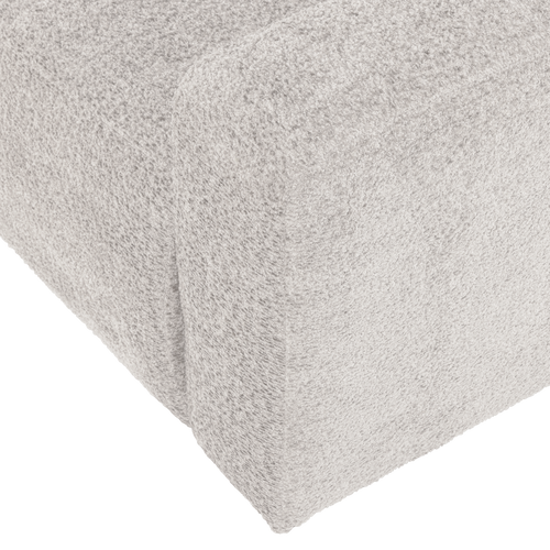 WOOOD 2-zits bank arm rechts Mojo Base - Wollig - Ecru - 74x185x97