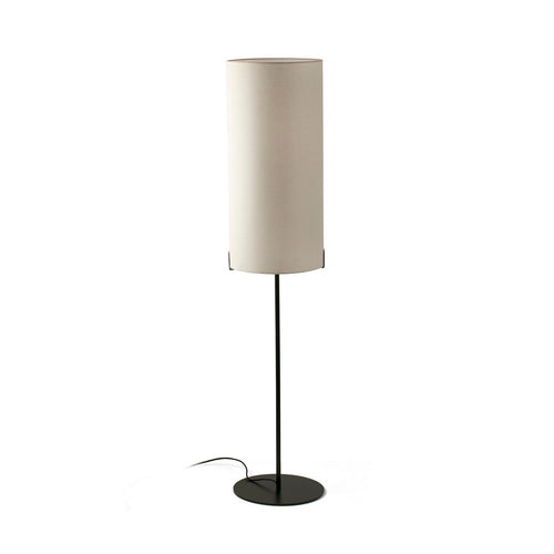 Faro NILA Tafellamp Met Ronde Kap Mat Zwart Met Off White Hoge Kap