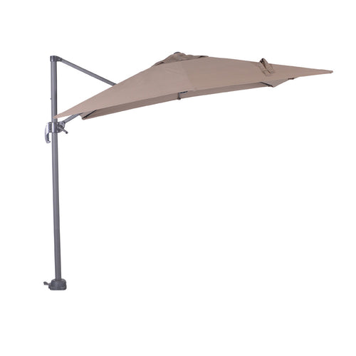 Hawaii parasol S - 250x250 cm - carbon black - taupe - vtwonen shop