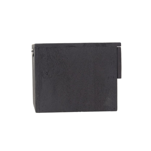 Giga Meubel Nachtkastje Tessa - Zwart - Mangohout - 45x30x25cm - vtwonen shop