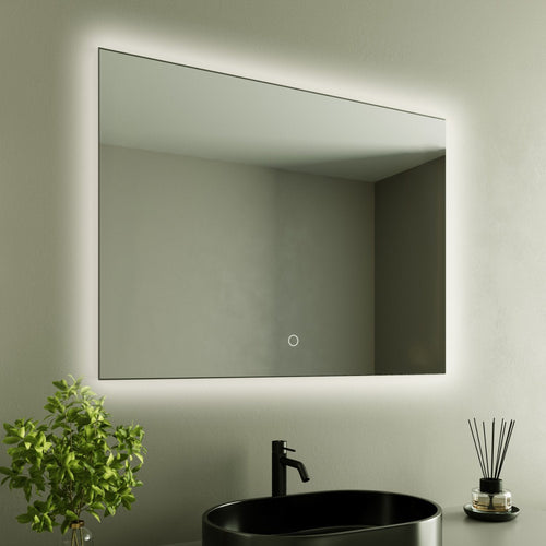 LOMAZOO badkamerspiegel Bryce - met LED verlichting & anti condens - rechthoekig - 80 x 60 cm