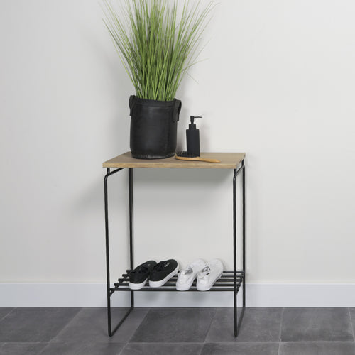 Spinder Design sidetable Clint - Zwart - 3 paar schoenen - vtwonen shop