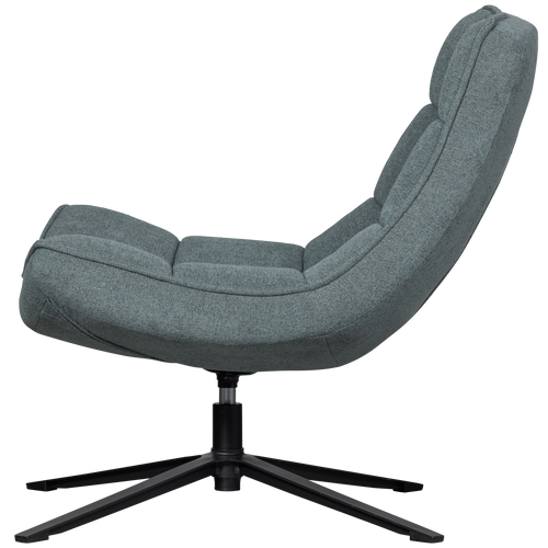 WOOOD draaibare fauteuil Maudi - Polyester - Blue Stone - 84x74x86 - vtwonen shop
