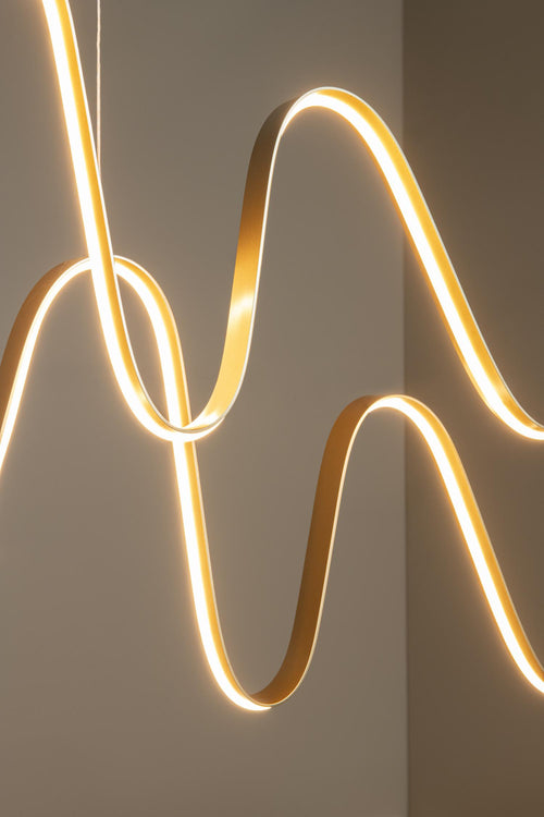 Lucide hanglamp LAMBADA - Geïntegreerde LED - Mat Goud / Messing - vtwonen shop