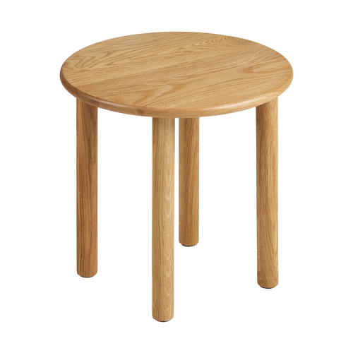 Artichok Joëlle Eikenhouten Bijzettafel Naturel - Ø 40 x 40 cm - vtwonen shop