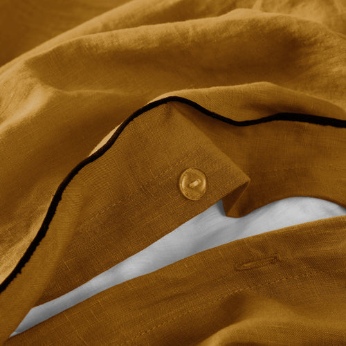 Madura Dekbedovertrek Carlina bronzen en zwarte hommel 140x200 cm