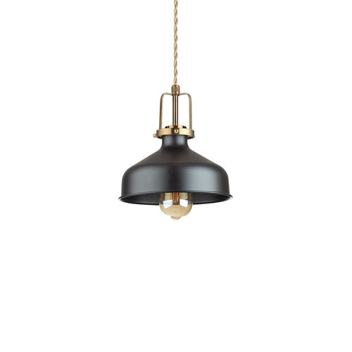 Ideal Lux ERIS-2 - Indoor Dome Plafond Hanglamp 1 Licht Zwart, E27
