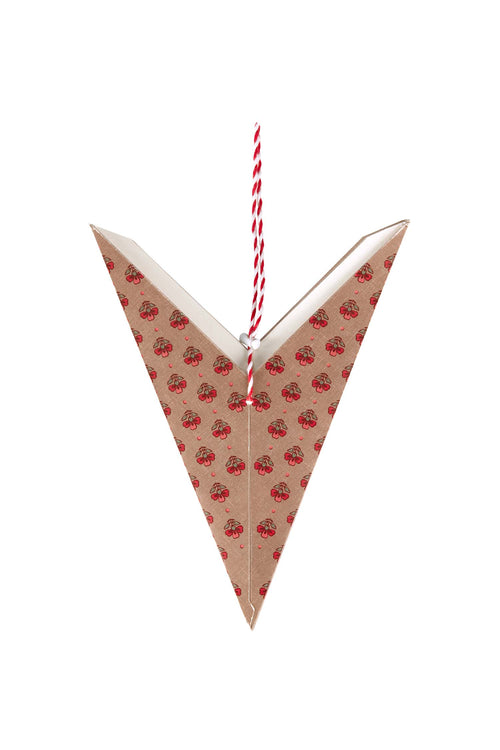 Pip Studio - Blooming Tales Jaipur Flower Red - Papieren Kerstster - 60cm