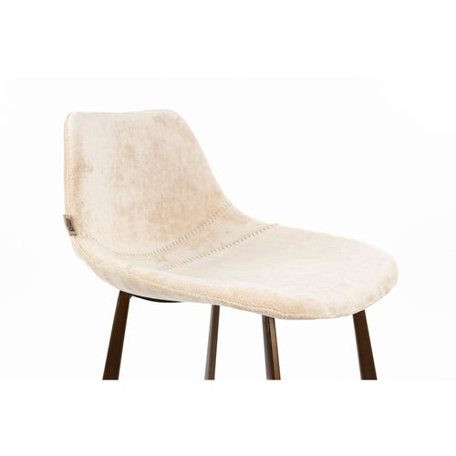 Dutchbone Franky Barkrukken rugleuning 80 cm Beige - Set van 2