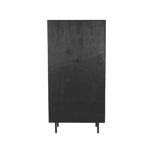 LABEL51 Bergkast Cotia - Zwart Mangohout - 100x40x200cm
