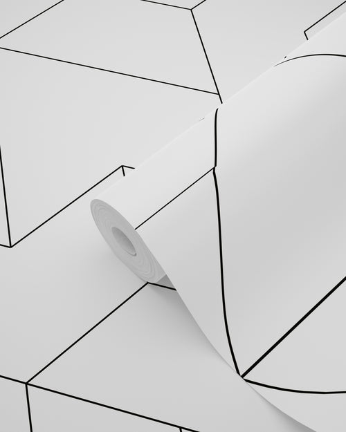 ESTAhome behang grafische lijnen zwart wit - 50 x 900 cm - 139951 - vtwonen shop