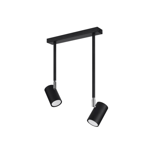 Sollux Lighting Plafondlamp NORANO 2 zwart - 30x10x43cm