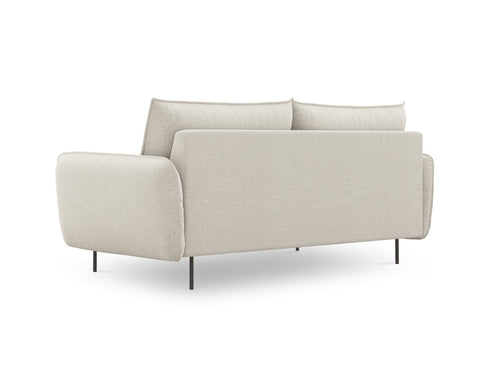 Cosmopolitan Design Bank Vienna 3-zits, structurele stof, lichtbeige - 92x200x95cm