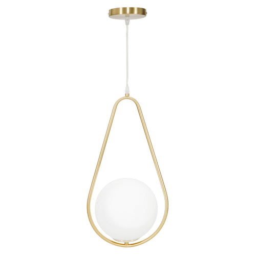 Mauro Ferretti kroonluchter - 24x20x47 cm - goud/wit