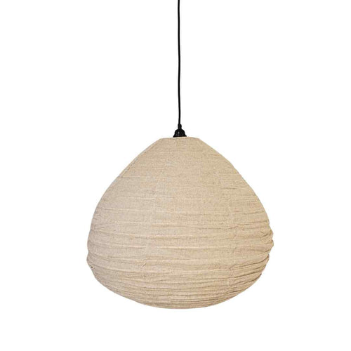 MÔMÉ Hanglamp Dome - taupe - linnen - Large - Ø 50 cm / H 42 cm - vtwonen shop