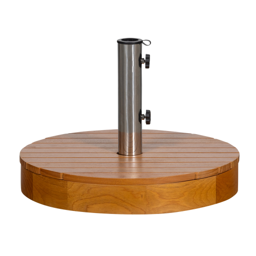 WOOOD parasolvoet Monica - Hout - Naturel - 37xØ49 cm