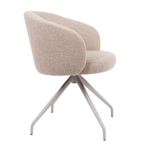 HelloChair eetkamerstoel HC06 Suskin - spinpoot beige - cloud beige - vtwonen shop