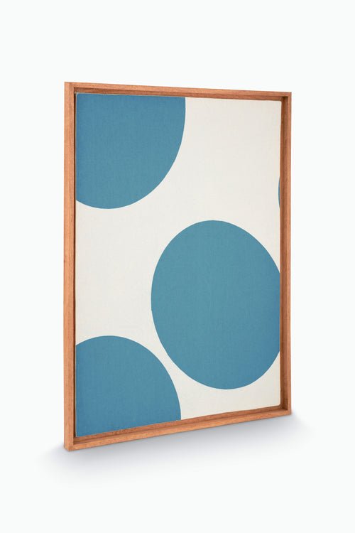 vtwonen - Wanddecoratie - Stippen - Hout - Lichtblauw - 45x45cm